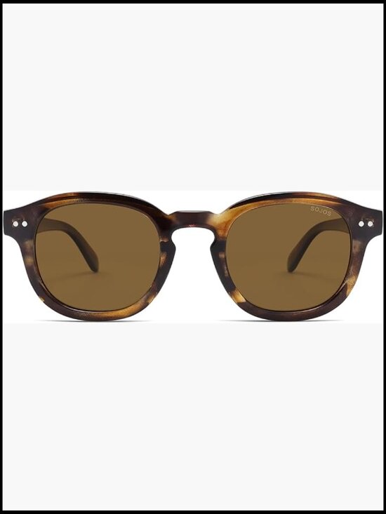 Retro Vintage Polarized Sunglasses, Classic Square Panto Shades main image 7